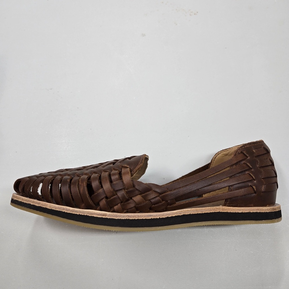 NISOLO Men’s Hurache Sandal Size 8 Brown Leather 6722 - Picture 7 of 14